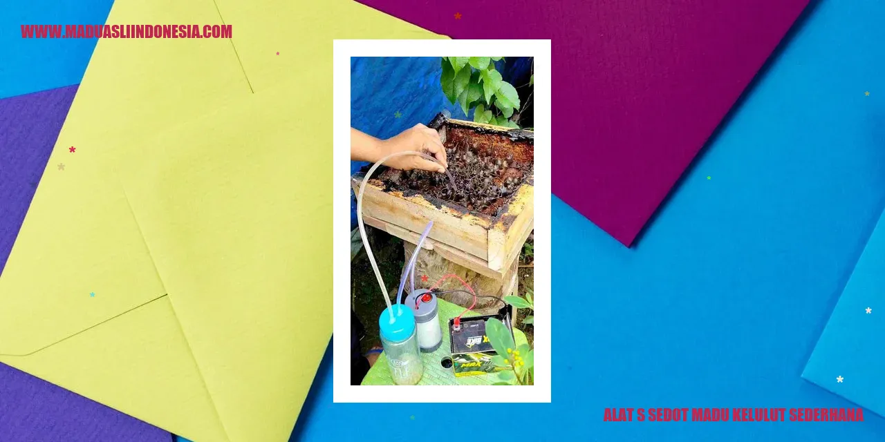 alat sedot madu kelulut sederhana