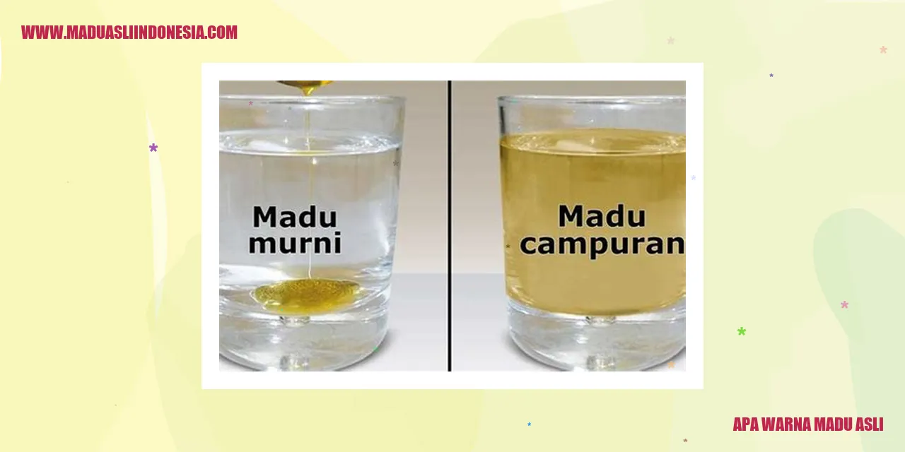 Warna Madu Asli