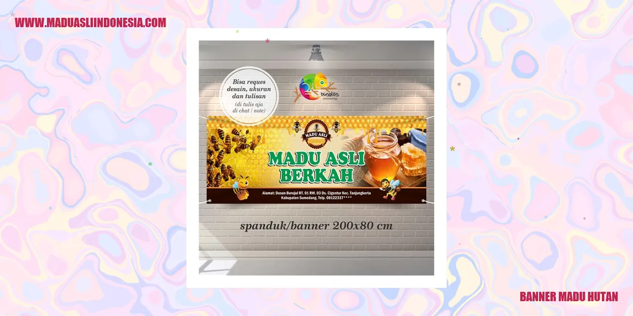 banner madu hutan