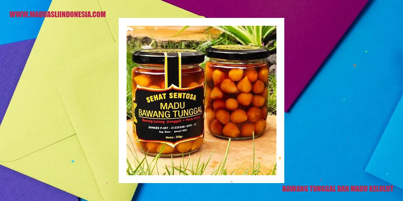 Bawang Tunggal dan Madu Kelulut