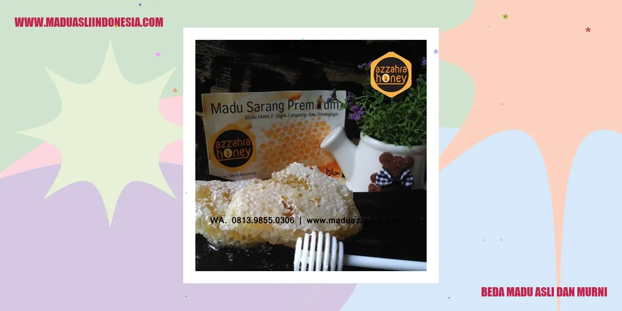 beda madu asli dan murni