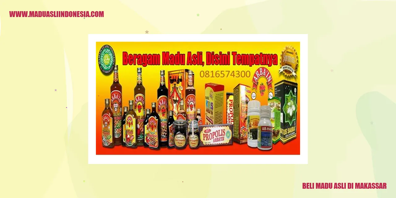 Beli Madu Asli di Makassar