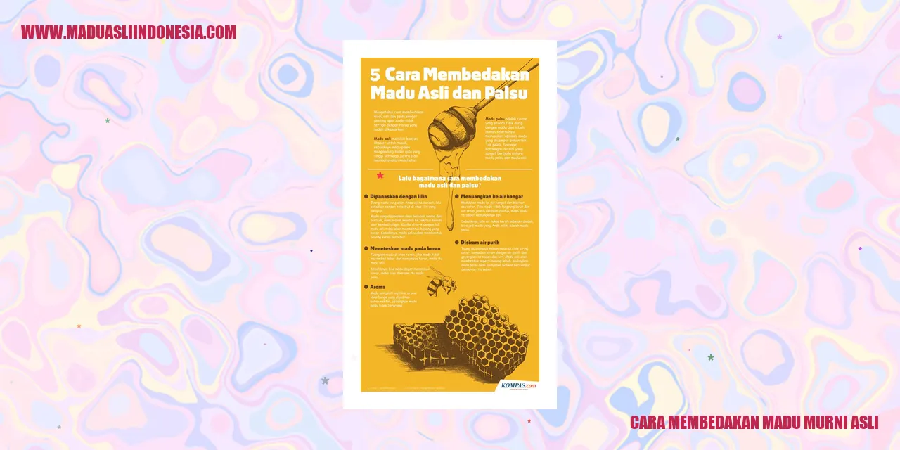 cara membedakan madu murni asli
