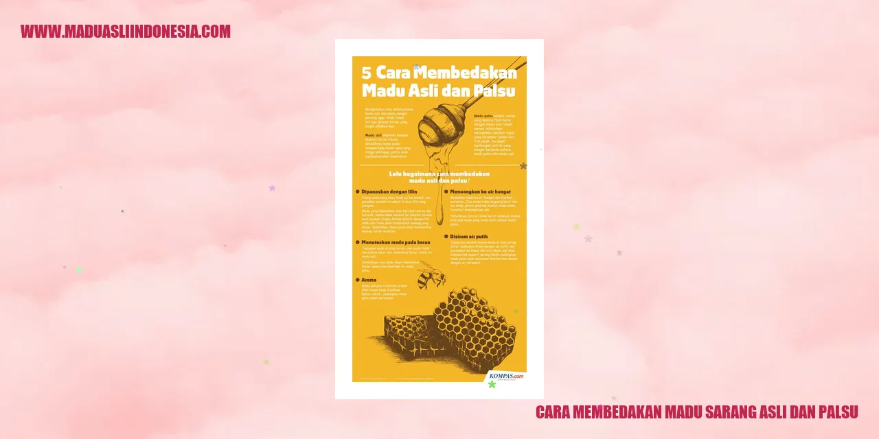 Madu Sarang Asli dan Palsu