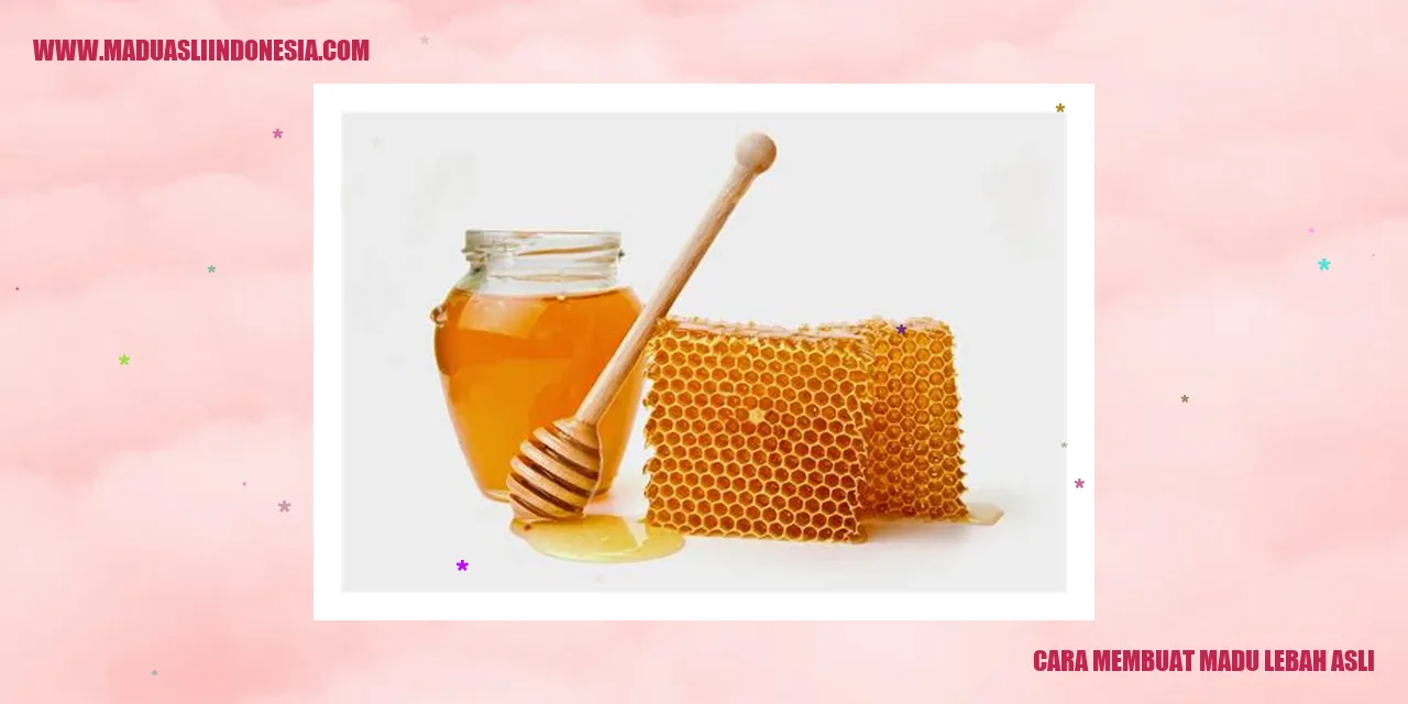 Cara Membuat Madu Lebah Asli
