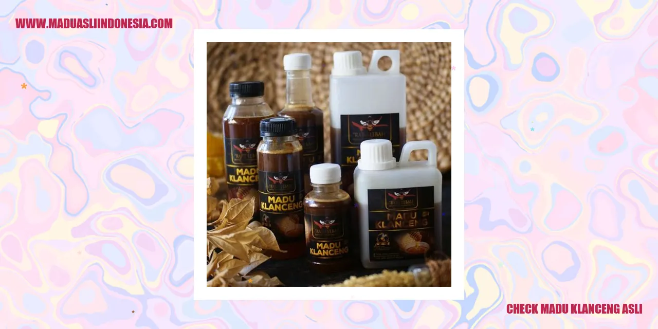 check madu klanceng asli