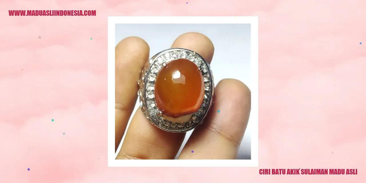 batu akik sulaiman madu asli