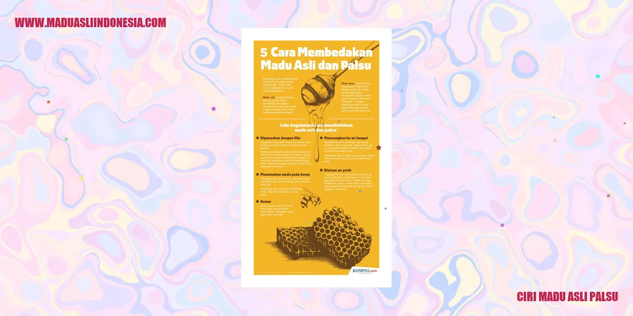 Cara Membedakan Ciri Madu Asli dengan Madu Palsu