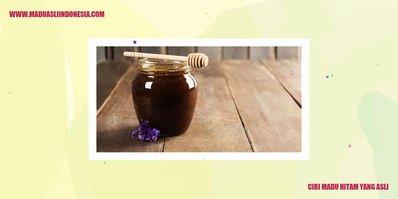 madu hitam