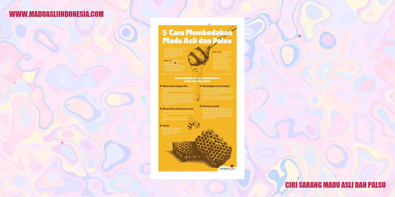 ciri sarang madu asli dan palsu