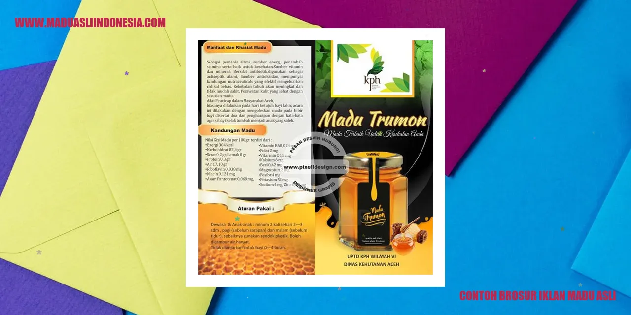 contoh brosur iklan madu asli