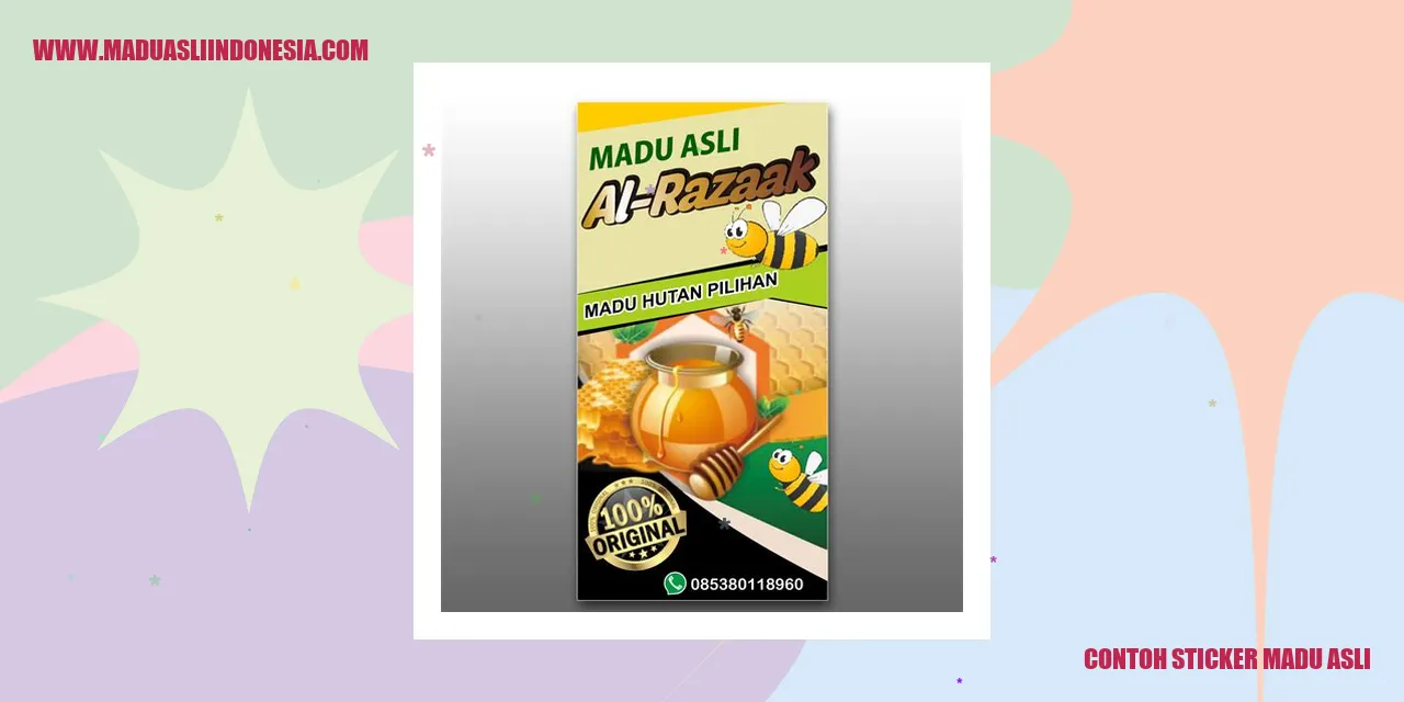 Madu Asli Indonesia