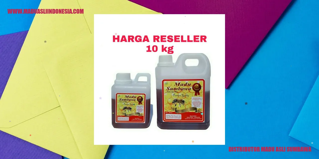 distributor madu asli sumbawa
