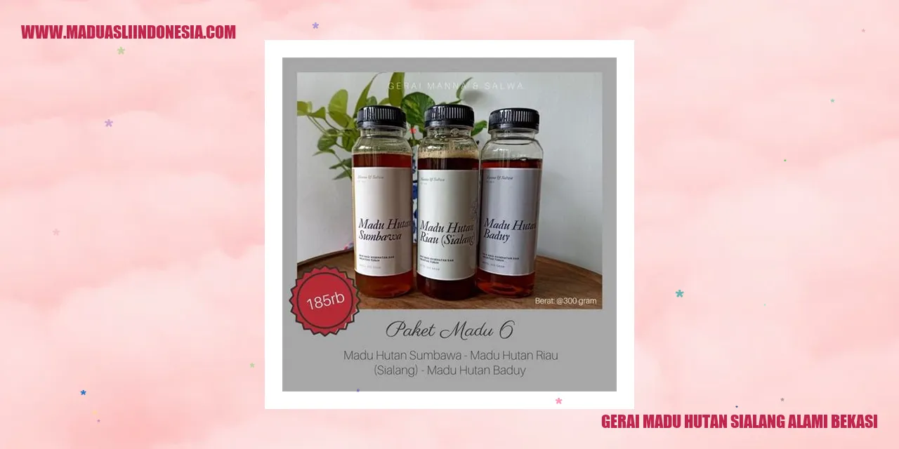 gerai madu hutan sialang alami bekasi