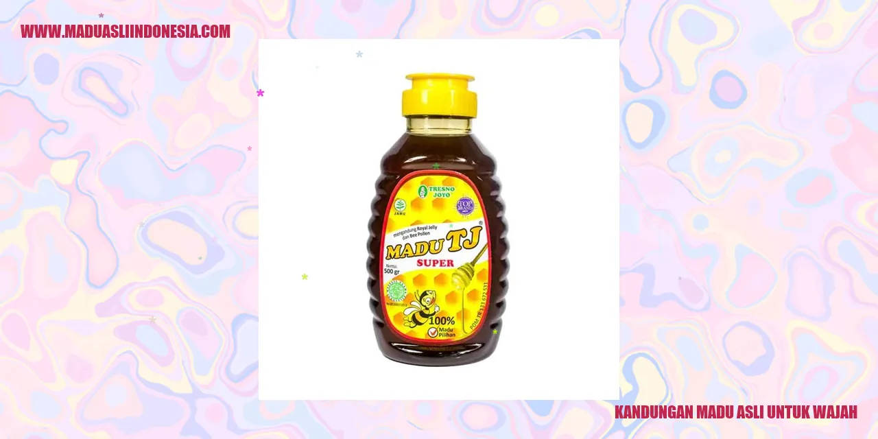 kandungan madu asli untuk wajah