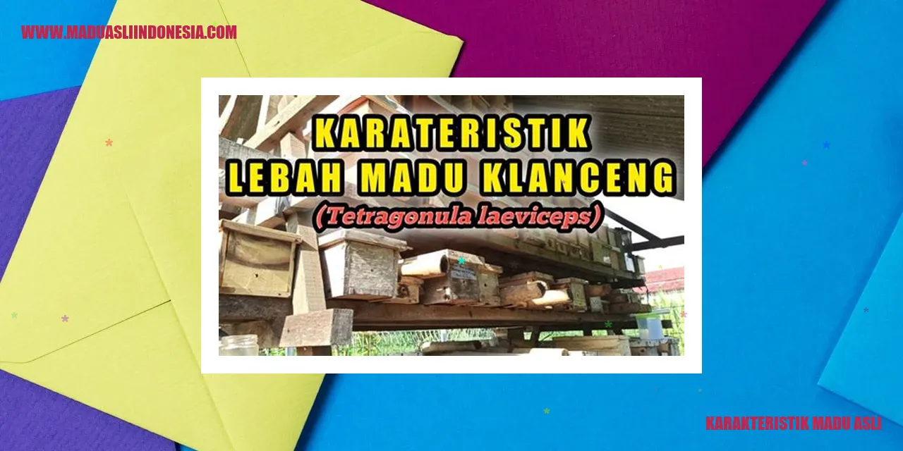 Karakteristik Madu Asli