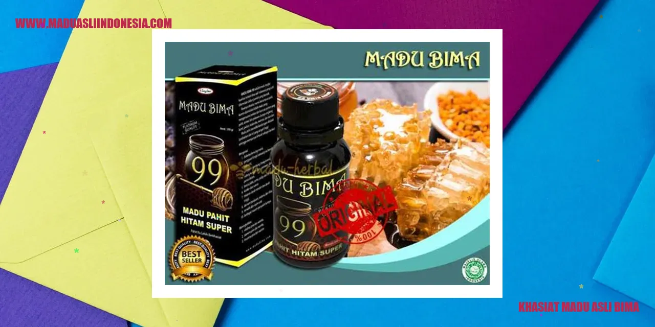 khasiat madu asli bima