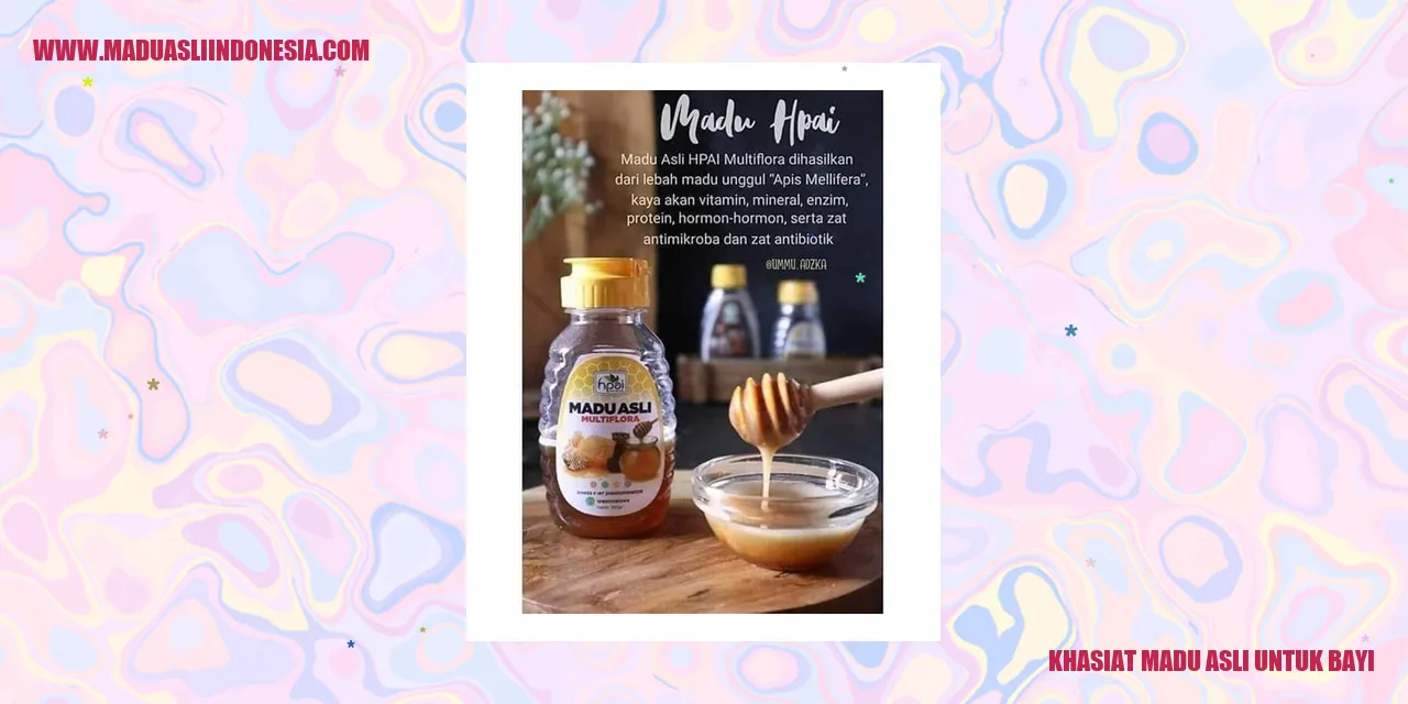 khasiat madu asli untuk bayi