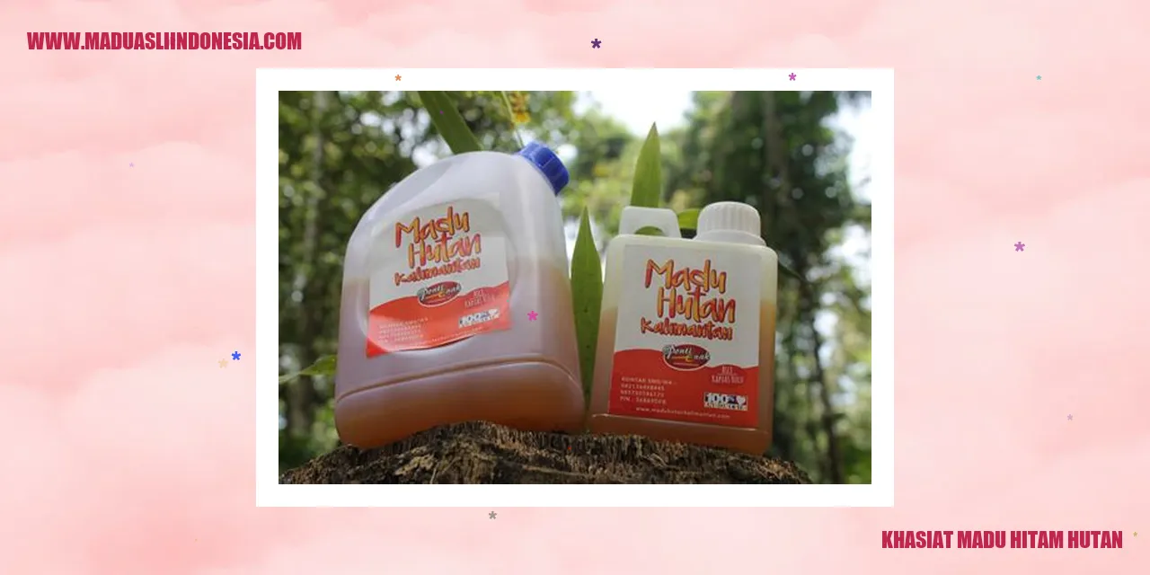 Khasiat Madu Hitam Hutan