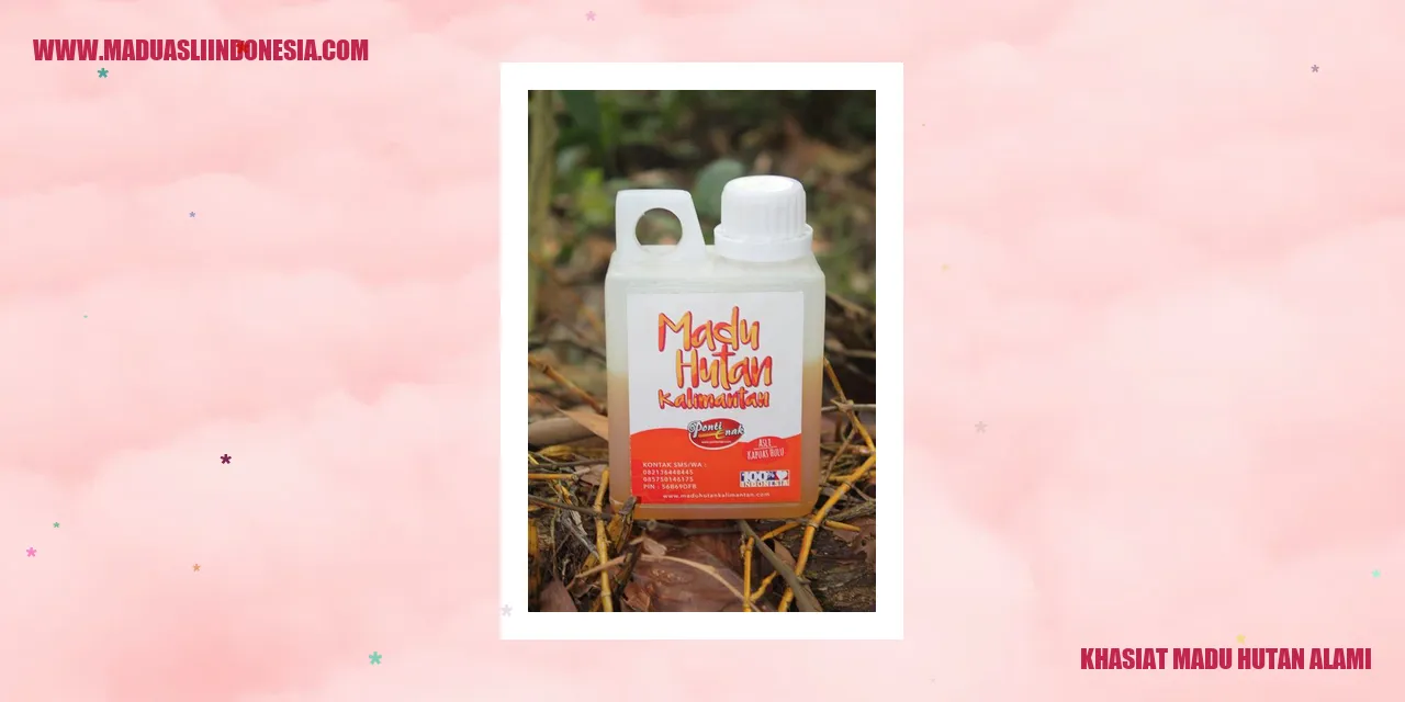 khasiat madu hutan alami