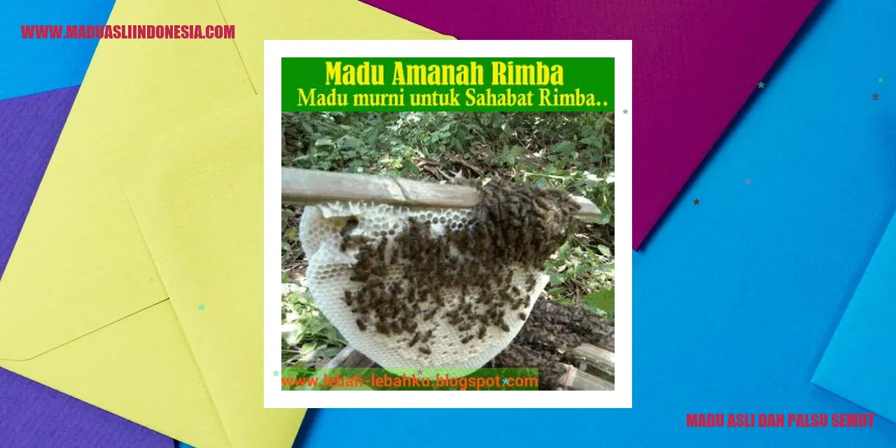 Madu Asli dan Palsu - Warna