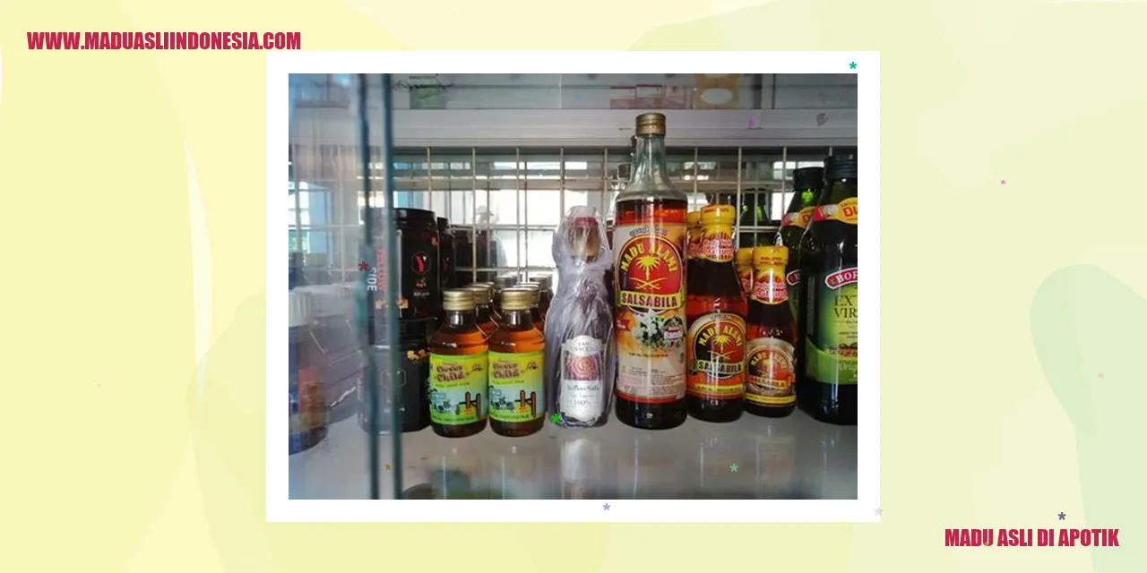 Madu Asli di Apotik