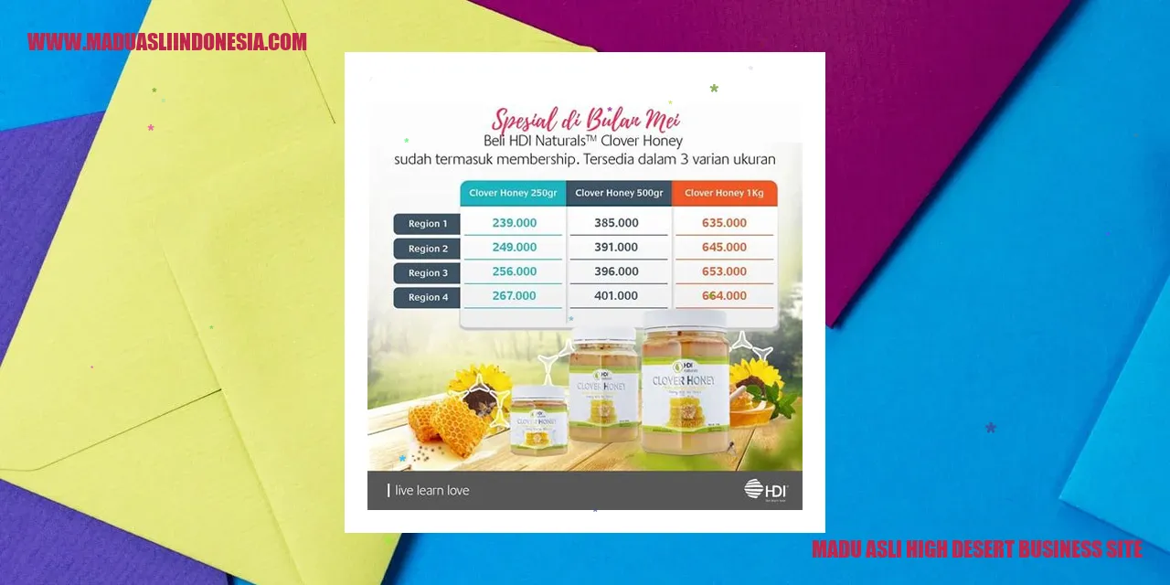Madu Asli High Desert Business Site