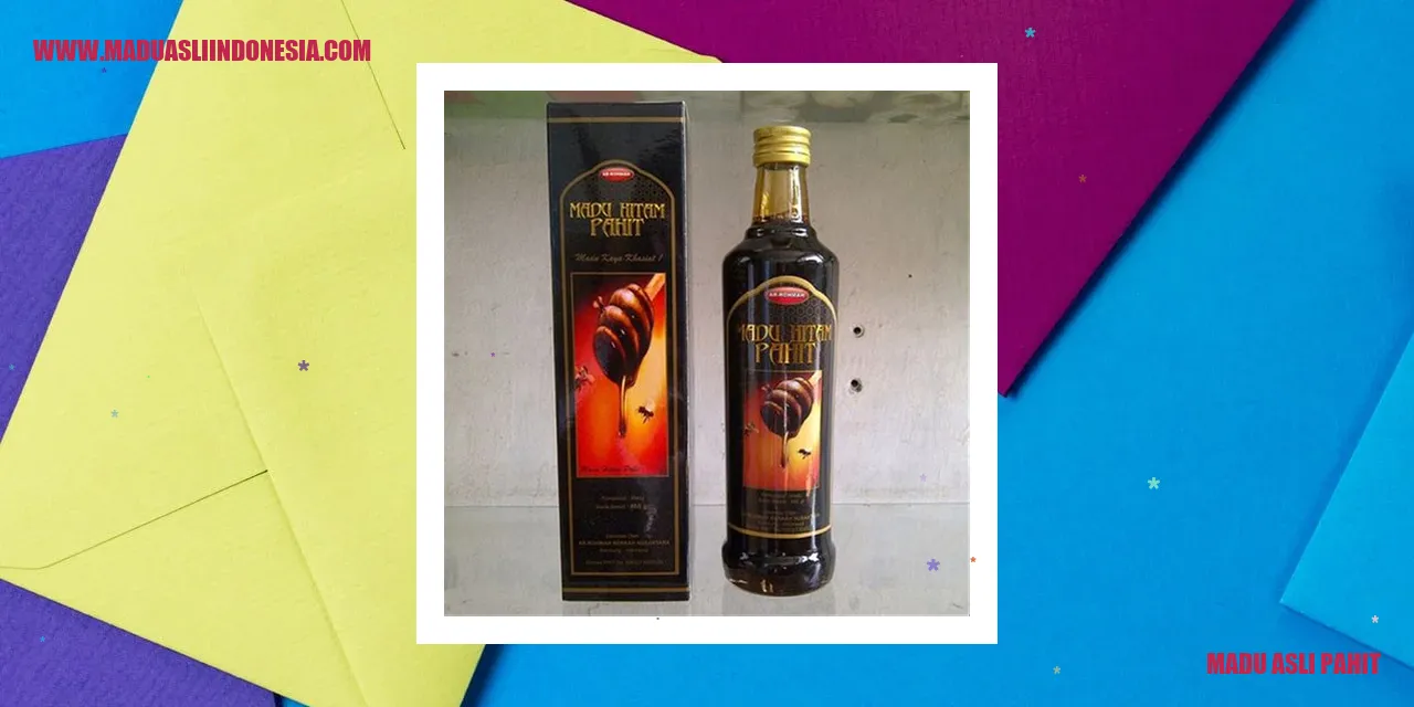 Madu asli pahit