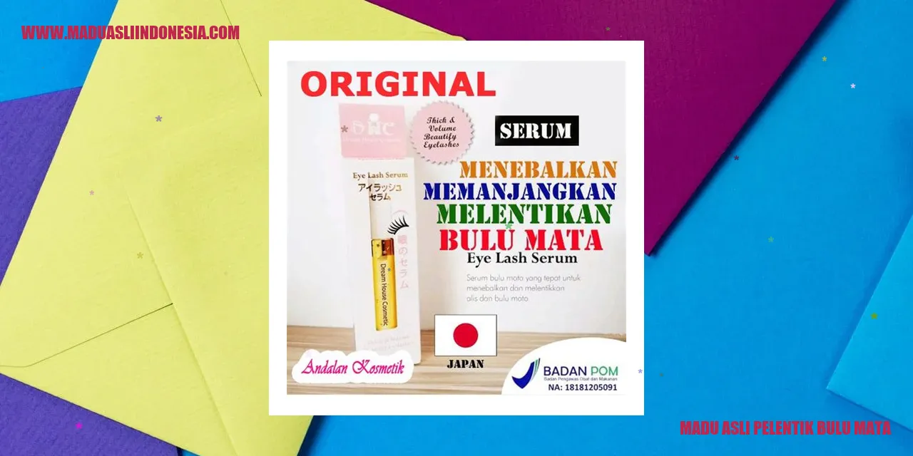Madu Asli Pelentik Bulu Mata