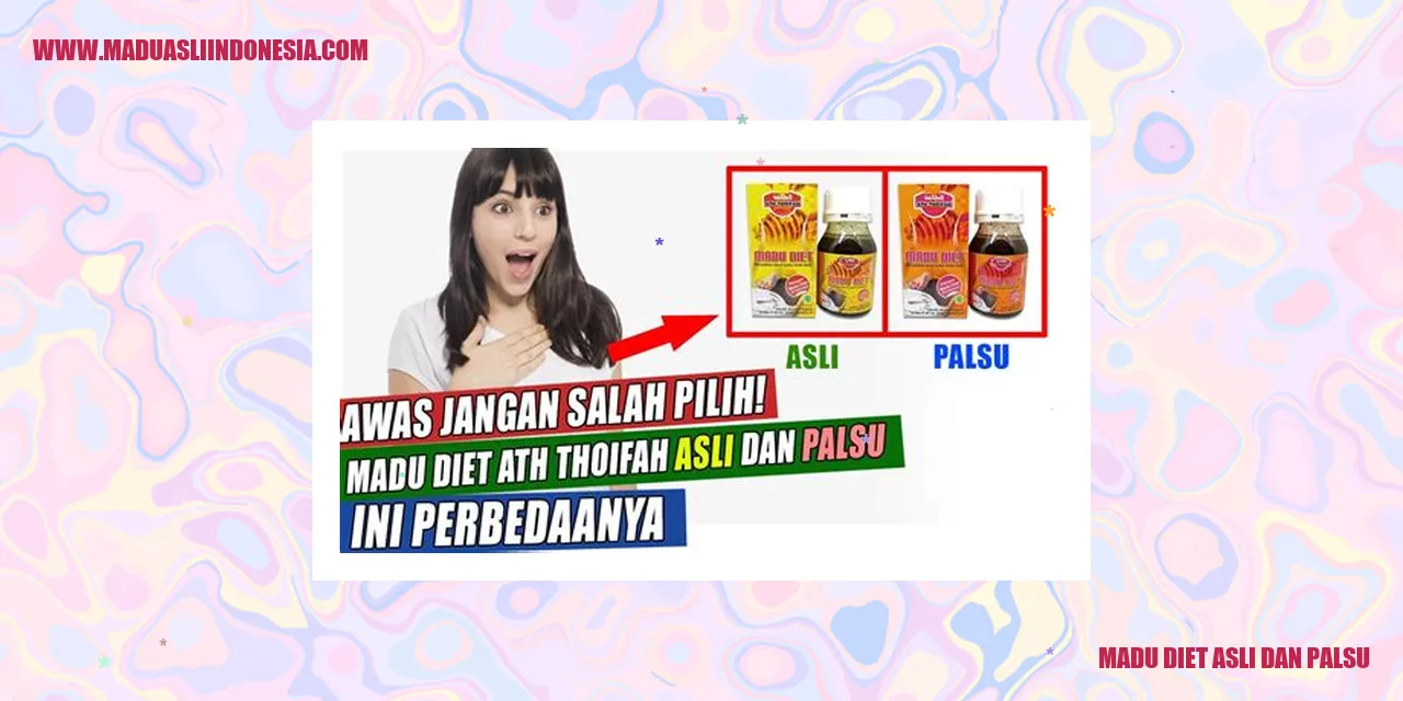 madu diet asli dan palsu