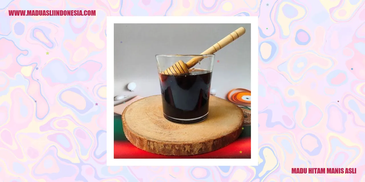 madu hitam manis asli