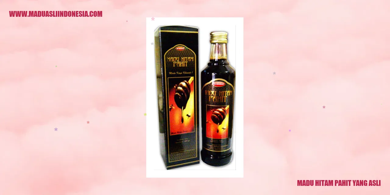 Madu Hitam Pahit Yang Asli