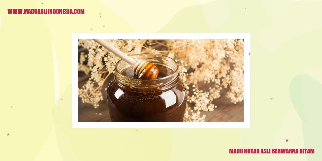 Madu Hutan Asli Berwarna Hitam