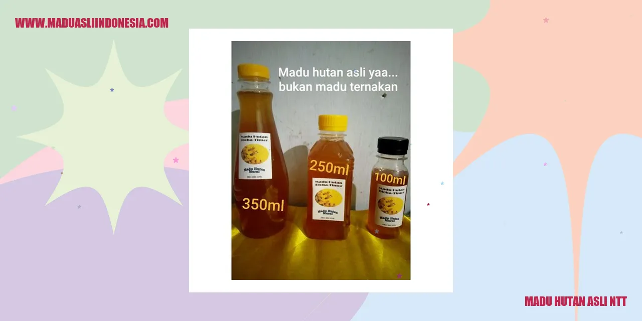 madu hutan asli ntt