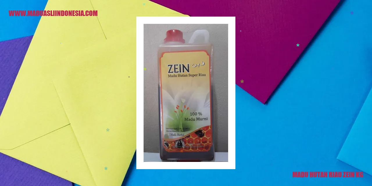 Madu Hutan Riau Zein Kg