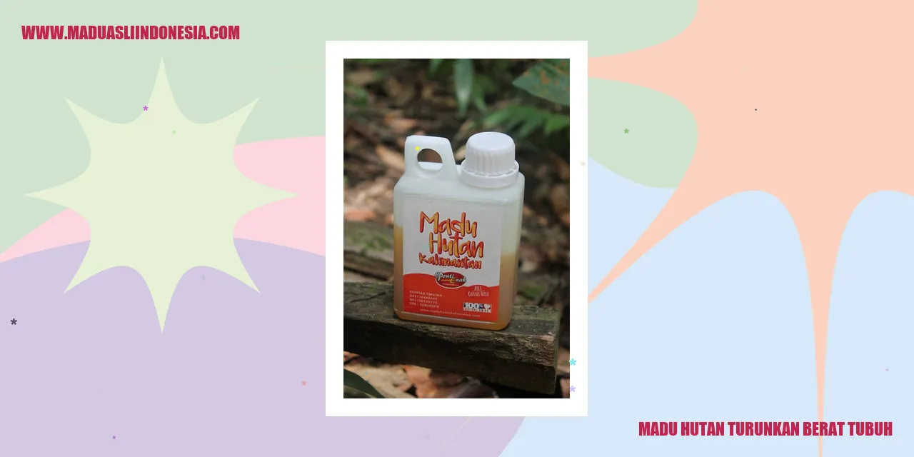 Gambar Madu Hutan Turunkan Berat Tubuh