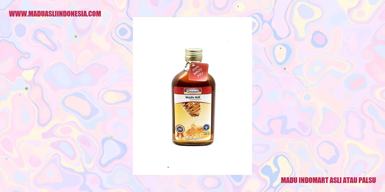 Madu Indomart Asli atau Palsu
