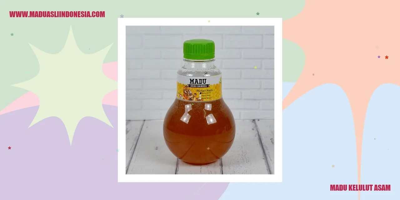 madu kelulut asam