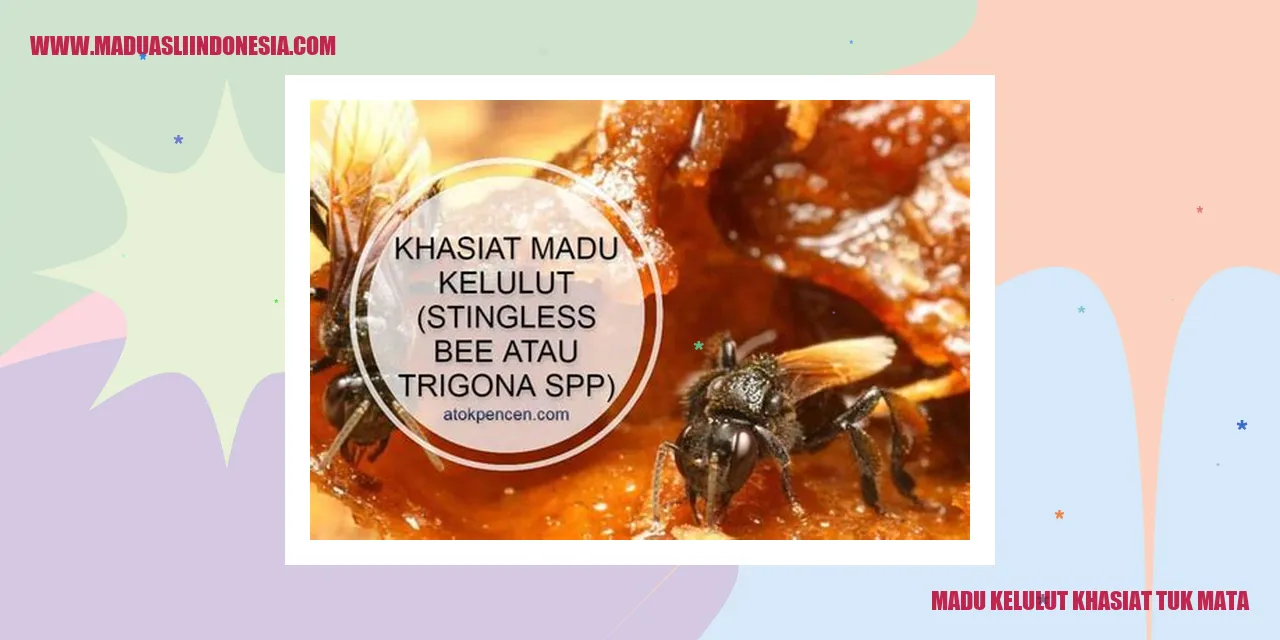 madu kelulut khasiat tuk mata