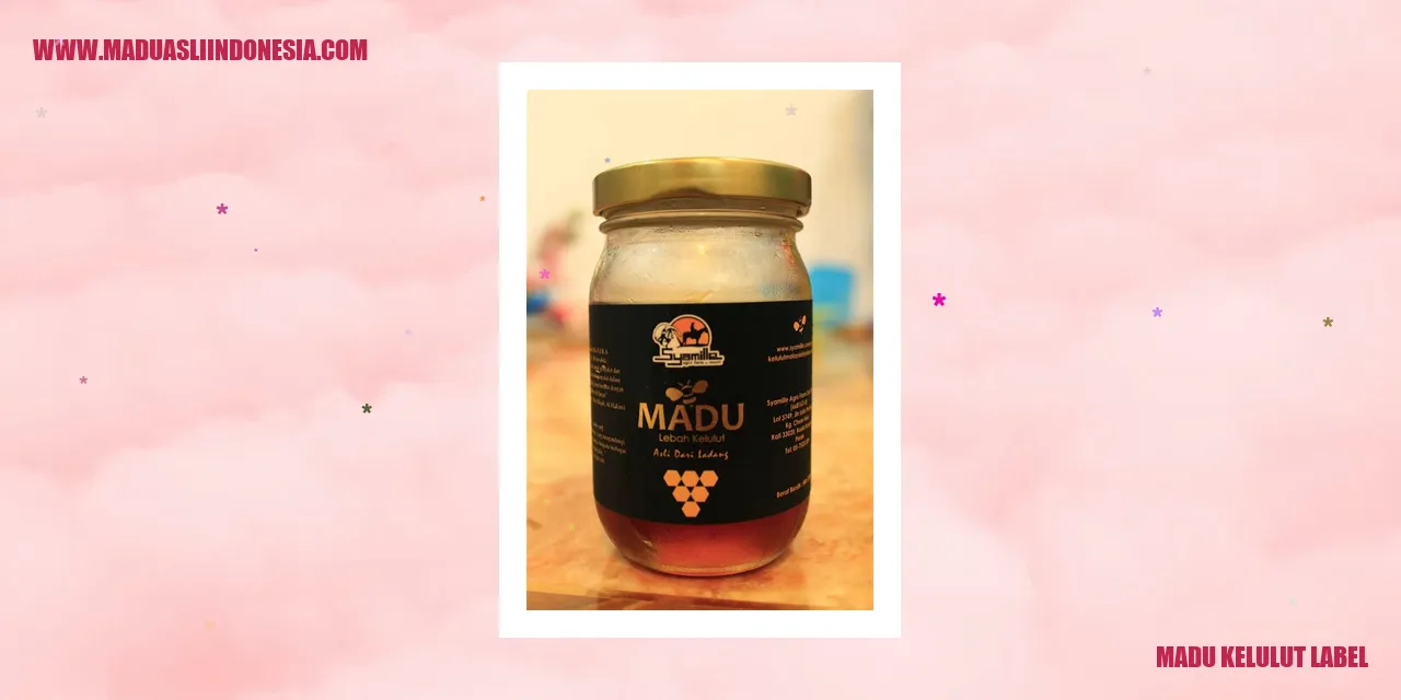 madu kelulut label