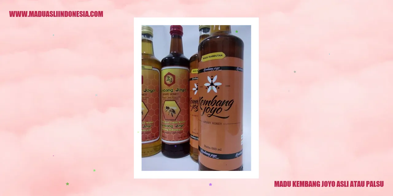 madu kembang joyo asli atau palsu