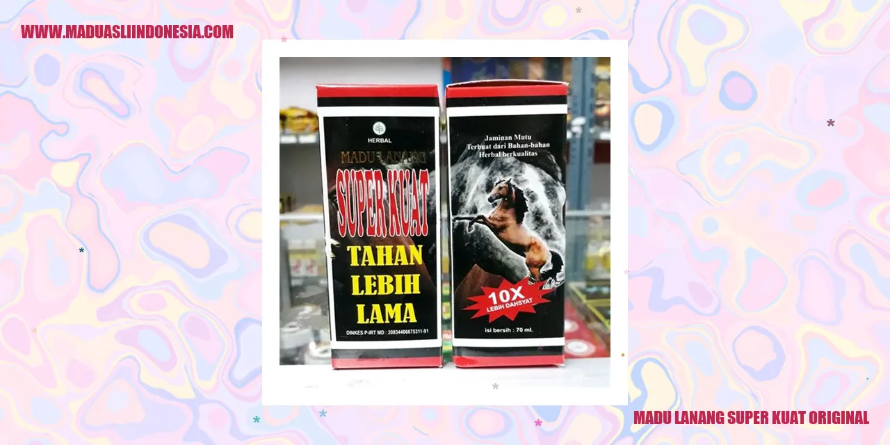 Madu Lanang Super Kuat Original