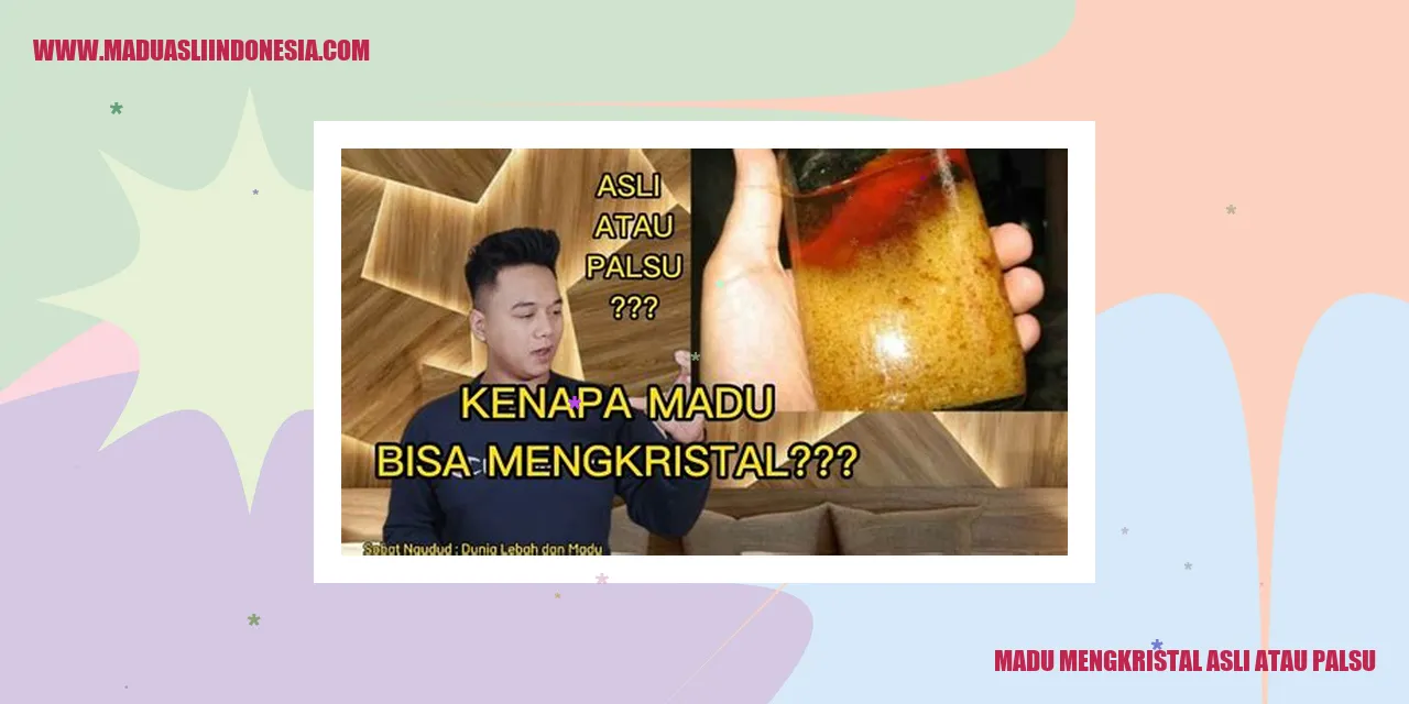 Madu Mengkristal