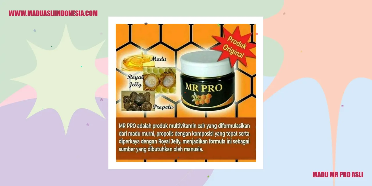 Madu Mr Pro Asli