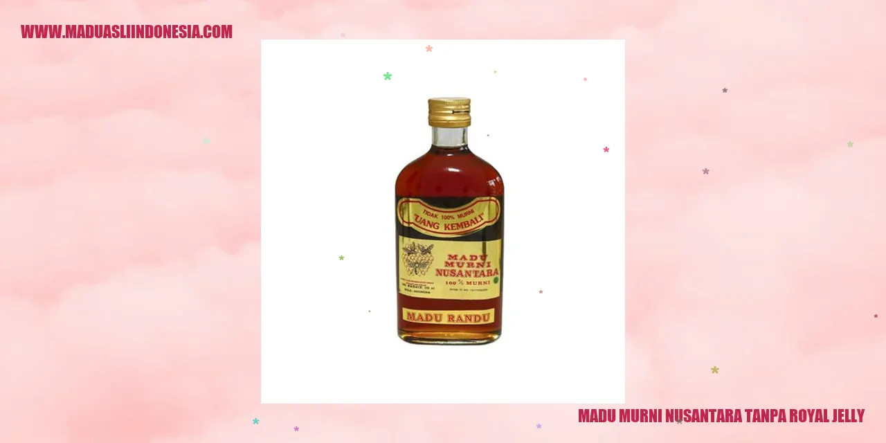 madu murni nusantara tanpa royal jelly