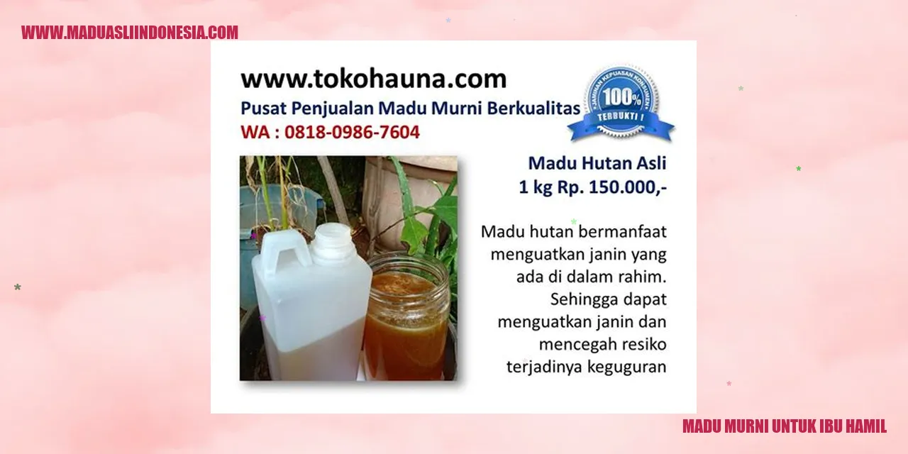 Gambar Madu Murni untuk Ibu Hamil