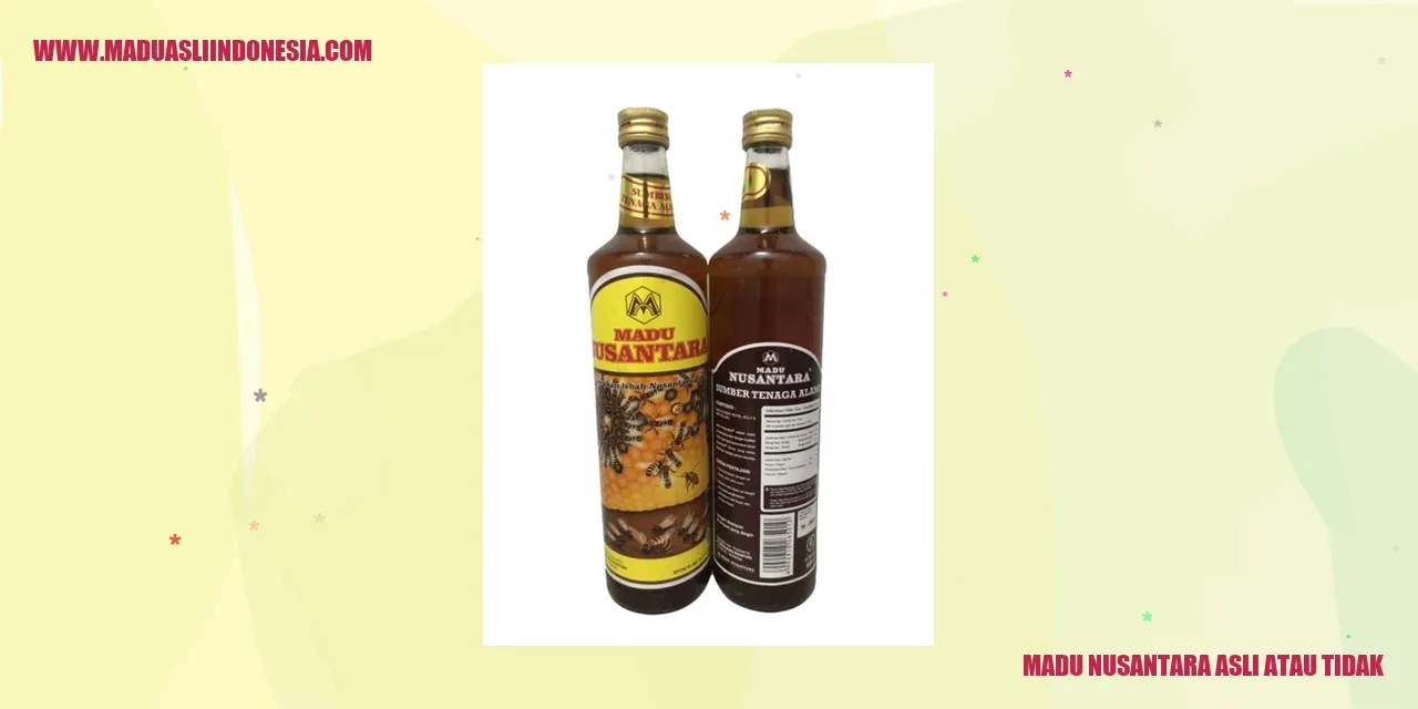 madu nusantara asli