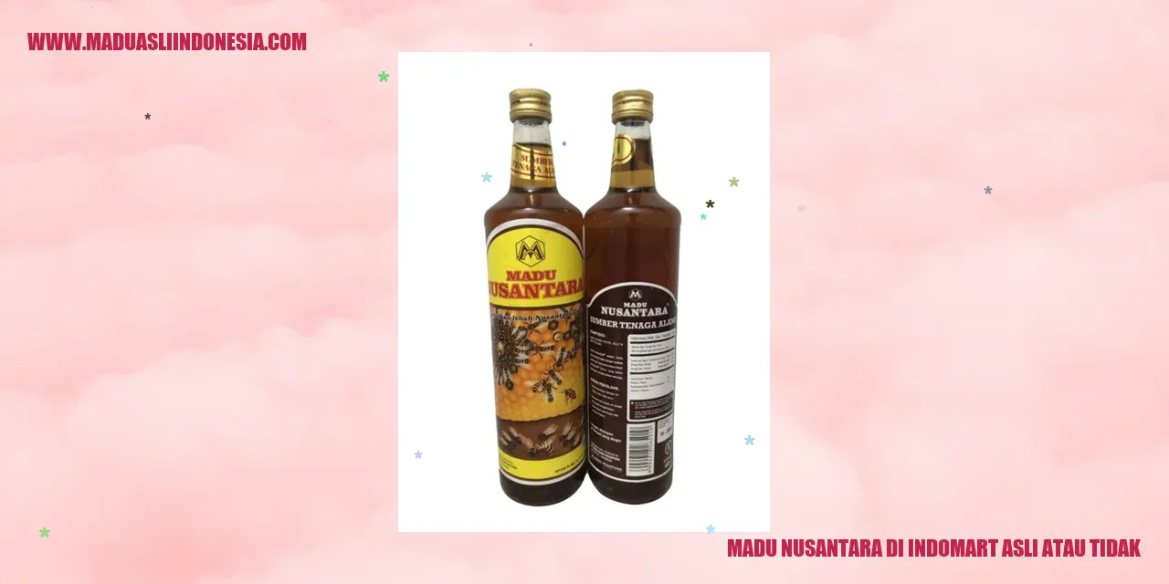 Madu Nusantara di Indomart