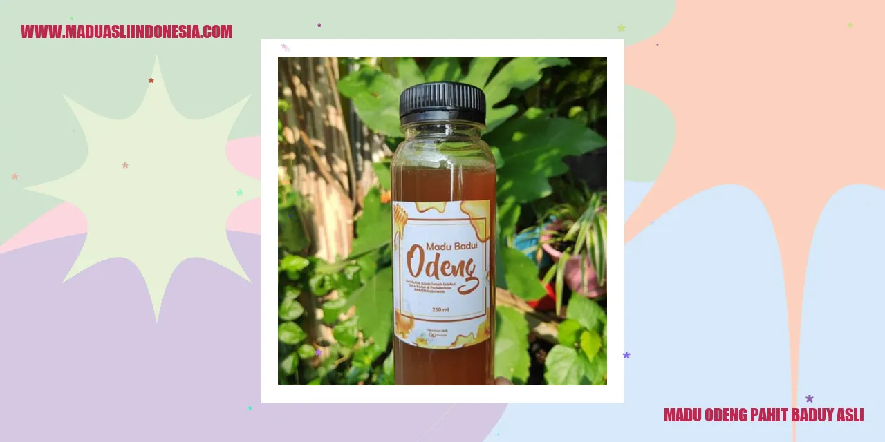 Madu Odeng Pahit Baduy Asli