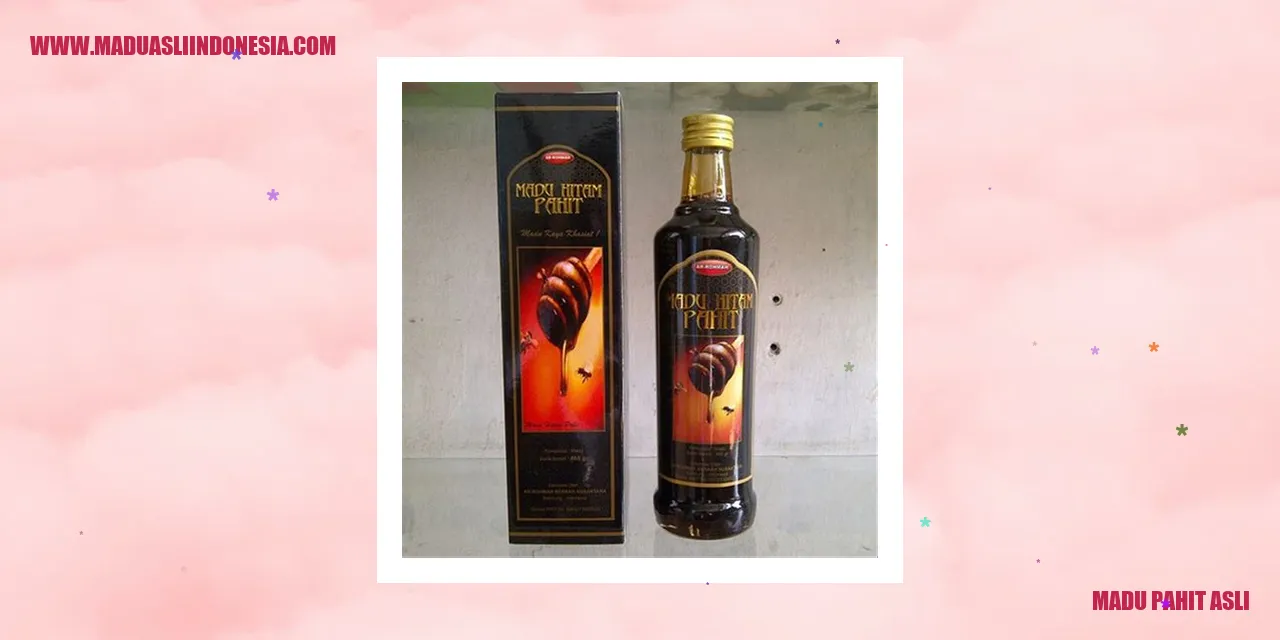madu pahit asli
